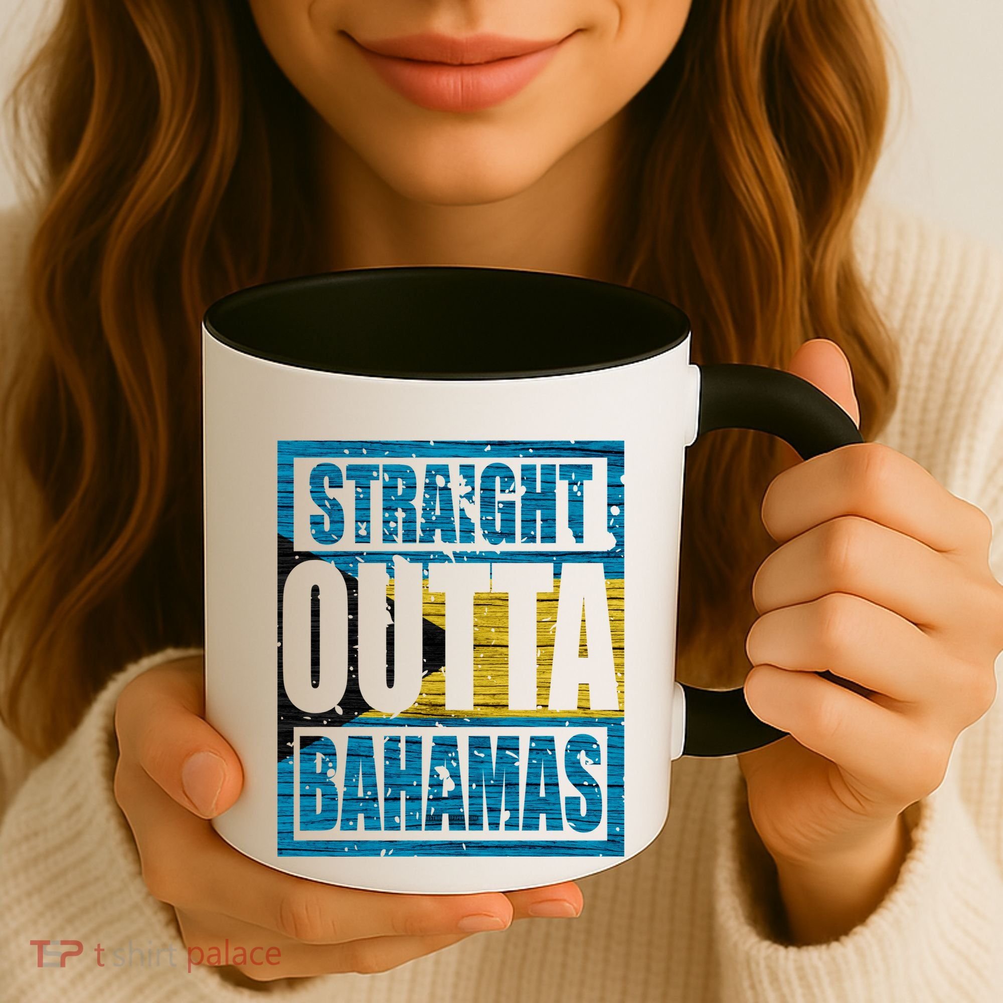 Straight Outta Bahamas Gift Funny Bahamas Day Idea Meaningful Gift Coffee Mug