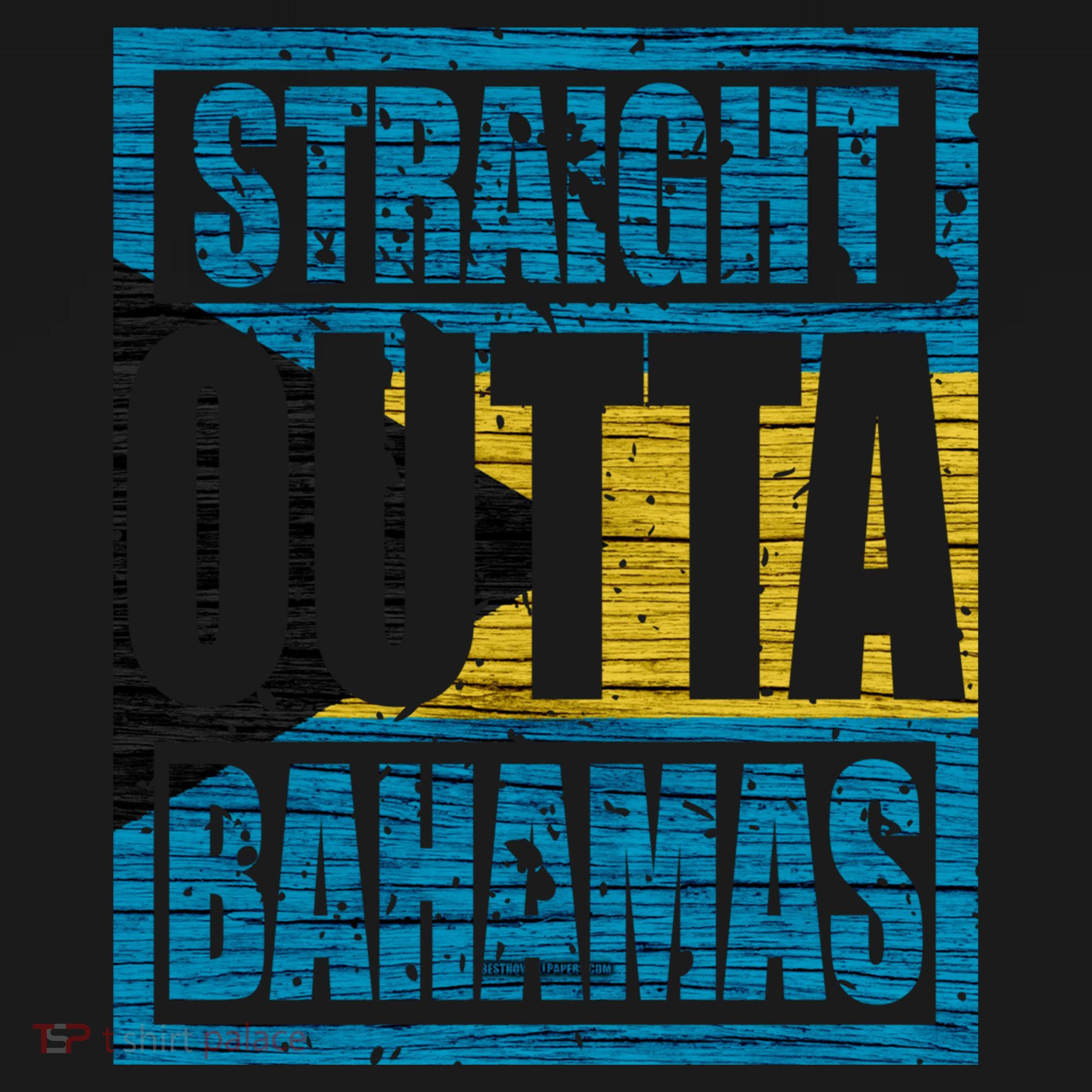 Straight Outta Bahamas Gift Funny Bahamas Day Idea Meaningful Gift Women's Hoodie