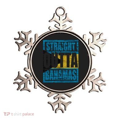 Straight Outta Bahamas Gift Funny Bahamas Day Idea Meaningful Gift Ornament