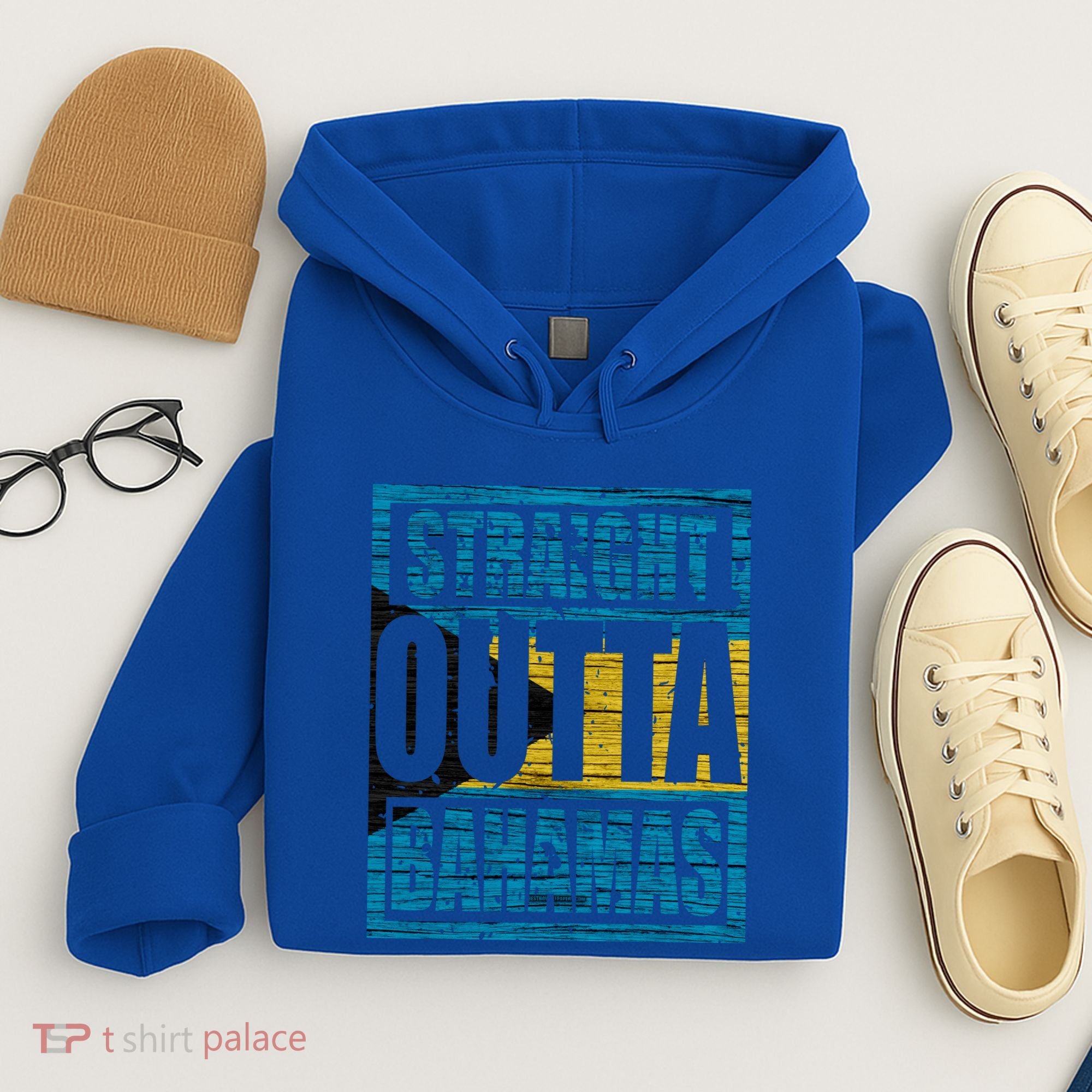 Straight Outta Bahamas Gift Funny Bahamas Day Idea Meaningful Gift Hoodie