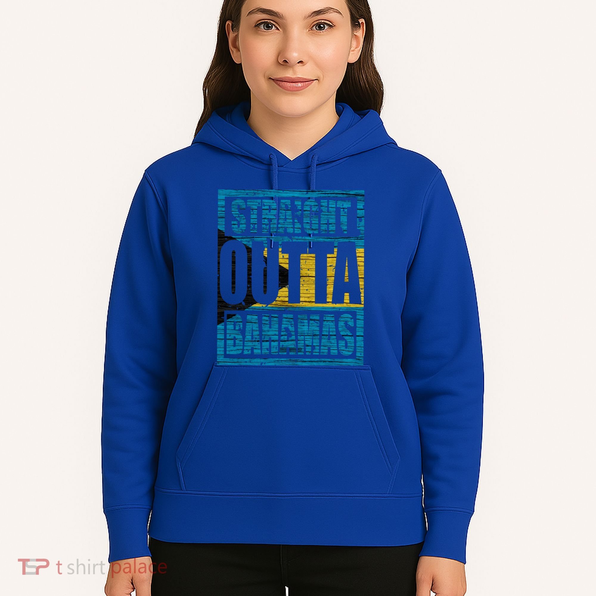 Straight Outta Bahamas Gift Funny Bahamas Day Idea Meaningful Gift Hoodie