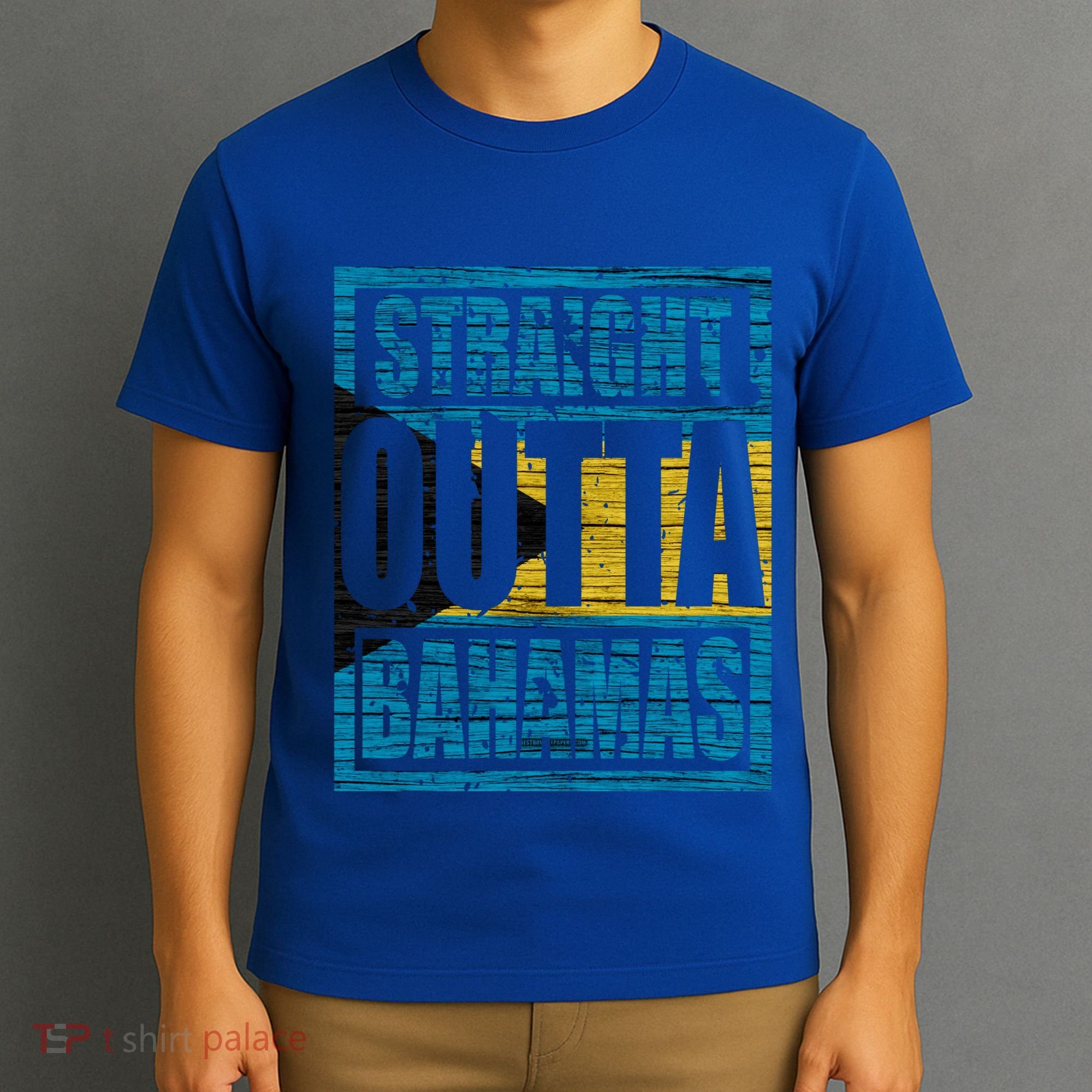 Straight Outta Bahamas Gift Funny Bahamas Day Idea Meaningful Gift T-Shirt