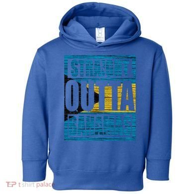 Straight Outta Bahamas Gift Funny Bahamas Day Idea Meaningful Gift Toddler Hoodie