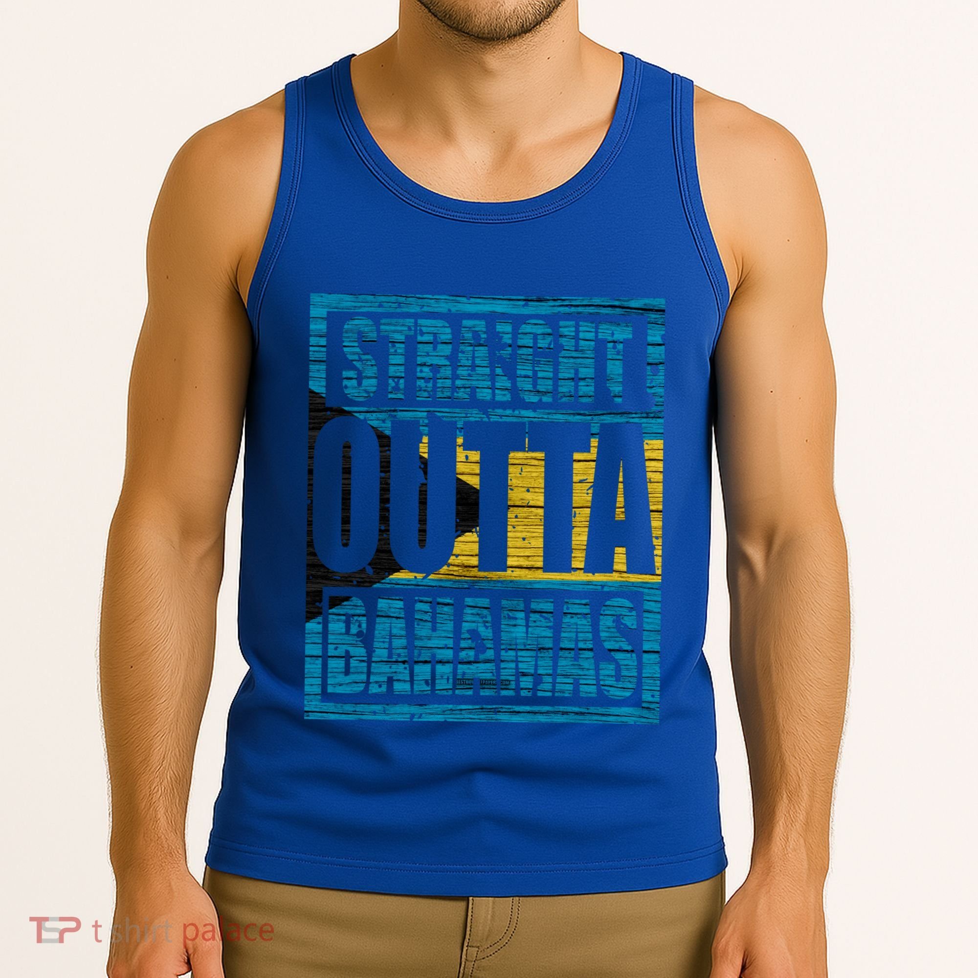 Straight Outta Bahamas Gift Funny Bahamas Day Idea Meaningful Gift Tank Top