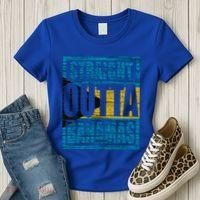 Straight Outta Bahamas Gift Funny Bahamas Day Idea Meaningful Gift Women's T-Shirt thumb 3