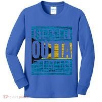 Straight Outta Bahamas Gift Funny Bahamas Day Idea Meaningful Gift Kids Long Sleeve Shirt thumb 0
