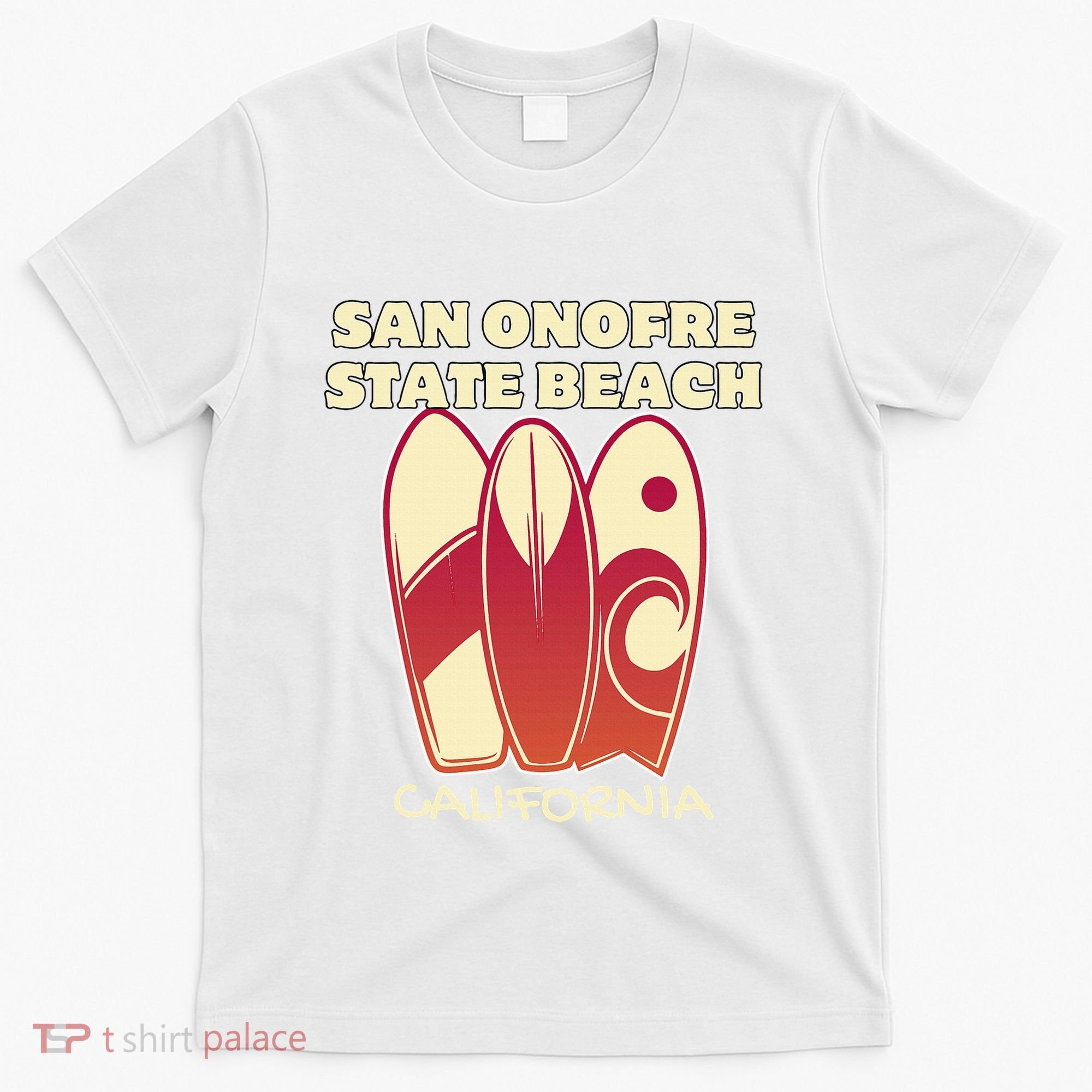 San Onofre Beach California Surfing Vintage Surfboards T-Shirt