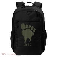 Sasquatch Or Bigfoot In The Forest Footprint Backpack thumb 0