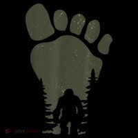 Sasquatch Or Bigfoot In The Forest Footprint Coffee Mug thumb 5