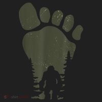 Sasquatch Or Bigfoot In The Forest Footprint Beanie thumb 2