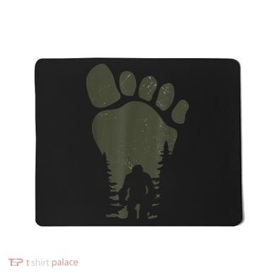 Sasquatch Or Bigfoot In The Forest Footprint Mousepad