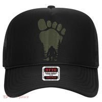 Sasquatch Or Bigfoot In The Forest Footprint Hat thumb 0