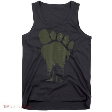 Sasquatch Or Bigfoot In The Forest Footprint Tank Top