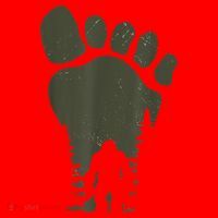 Sasquatch Or Bigfoot In The Forest Footprint Santa Hat thumb 1