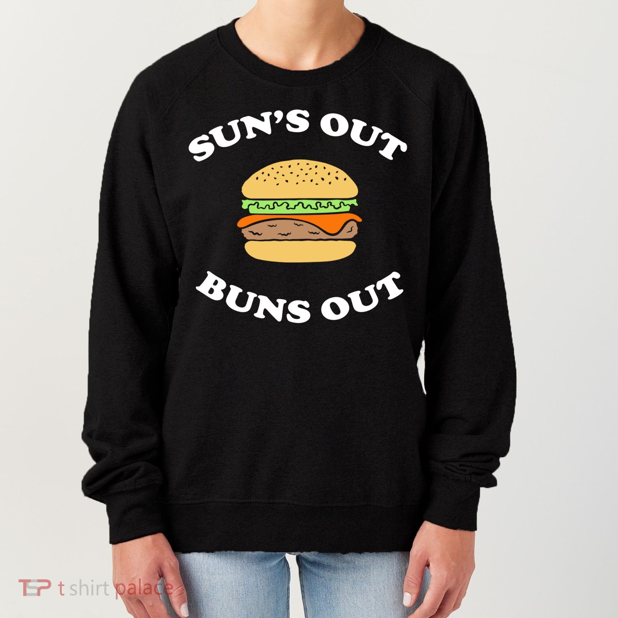 Suns Out Buns Out Bbq Hamburger Gift Women's Sweatshirt