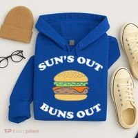 Suns Out Buns Out Bbq Hamburger Gift Hoodie thumb 4