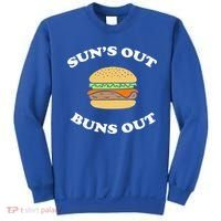 Suns Out Buns Out Bbq Hamburger Gift Sweatshirt thumb 0