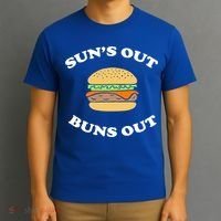Suns Out Buns Out Bbq Hamburger Gift T-Shirt thumb 3