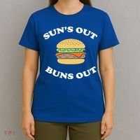 Suns Out Buns Out Bbq Hamburger Gift T-Shirt thumb 4