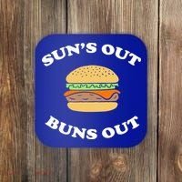 Suns Out Buns Out Bbq Hamburger Gift Coaster thumb 0