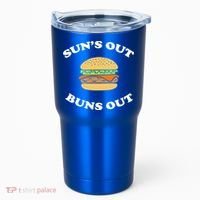 Suns Out Buns Out Bbq Hamburger Gift Tumbler thumb 0