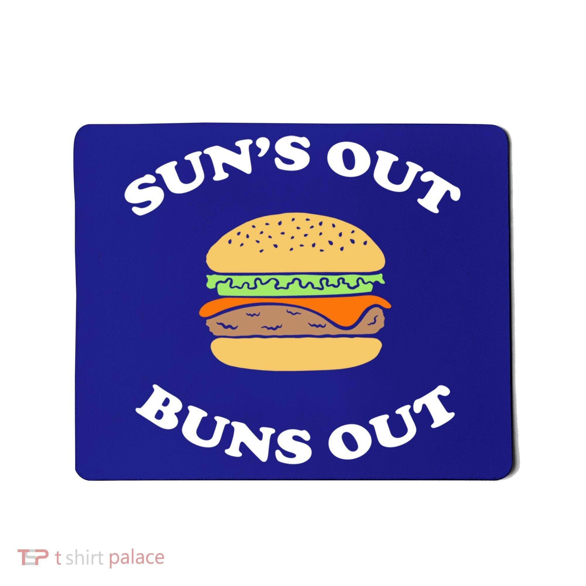 Suns Out Buns Out Bbq Hamburger Gift Mousepad