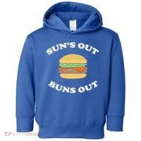 Suns Out Buns Out Bbq Hamburger Gift Toddler Hoodie thumb 0