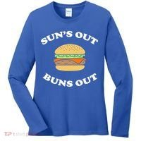 Suns Out Buns Out Bbq Hamburger Gift Women's Long Sleeve Shirt thumb 0
