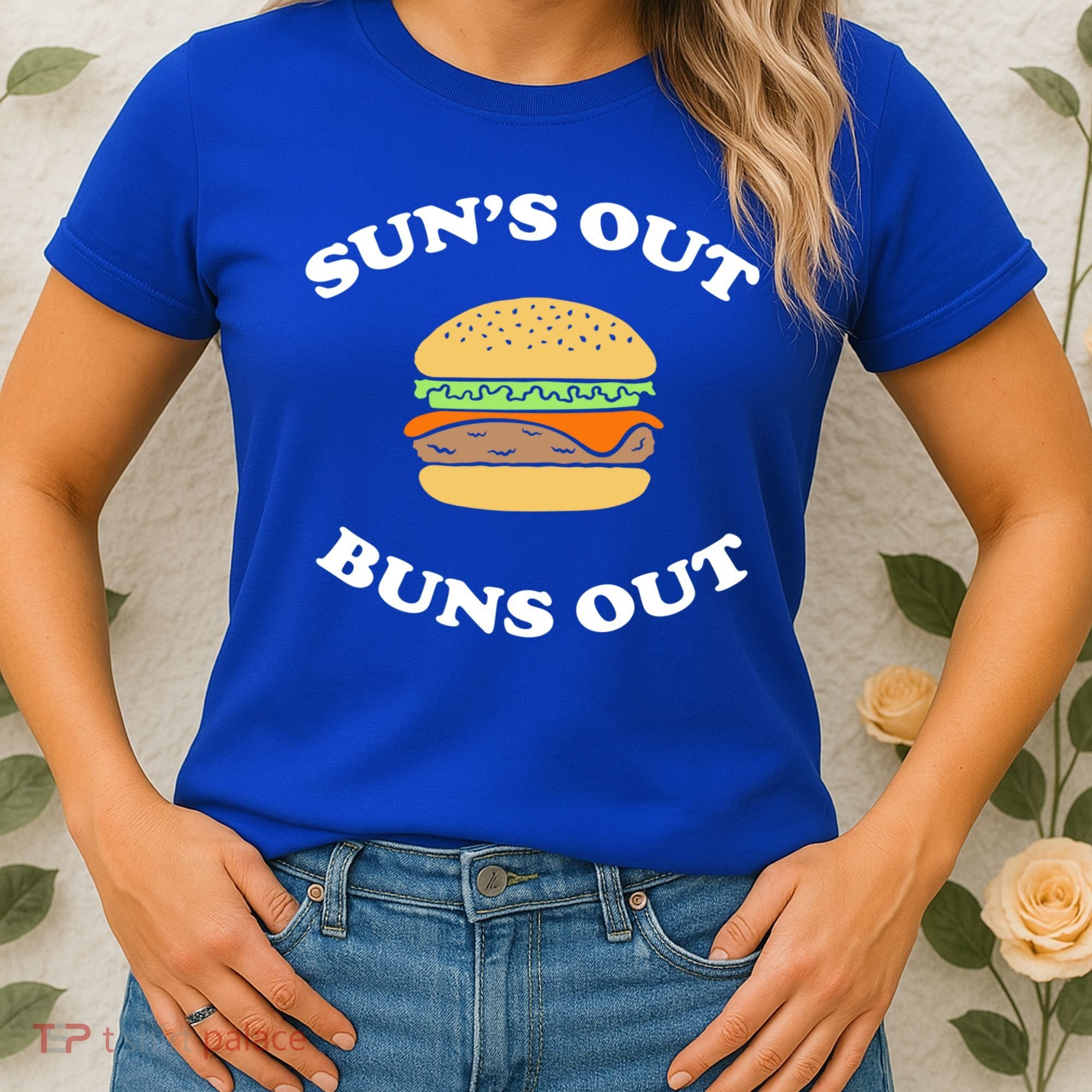 Suns Out Buns Out Bbq Hamburger Gift Women's T-Shirt