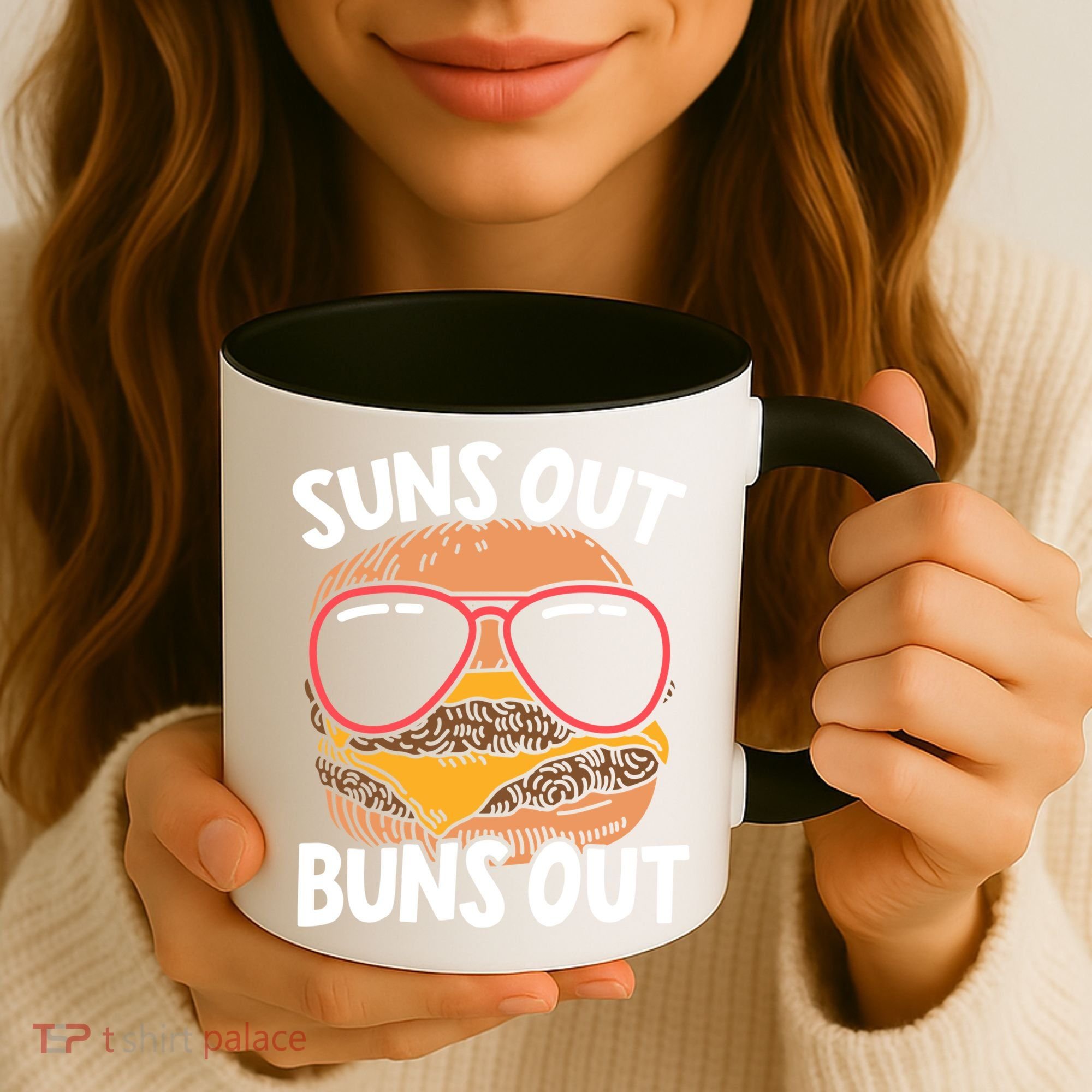 Suns Out Buns Out Burger Hamburger Foodie Buns Cheeseburger Cute Gift Coffee Mug