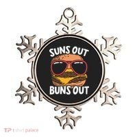 Suns Out Buns Out Burger Hamburger Foodie Buns Cheeseburger Cute Gift Ornament thumb 0