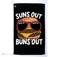 Suns Out Buns Out Burger Hamburger Foodie Buns Cheeseburger Cute Gift Golf Towel thumb 0