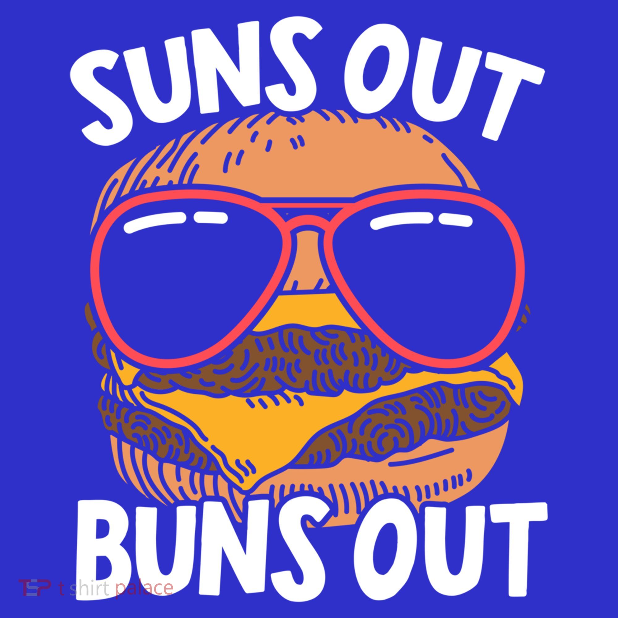 Suns Out Buns Out Burger Hamburger Foodie Buns Cheeseburger Cute Gift Long Sleeve Shirt
