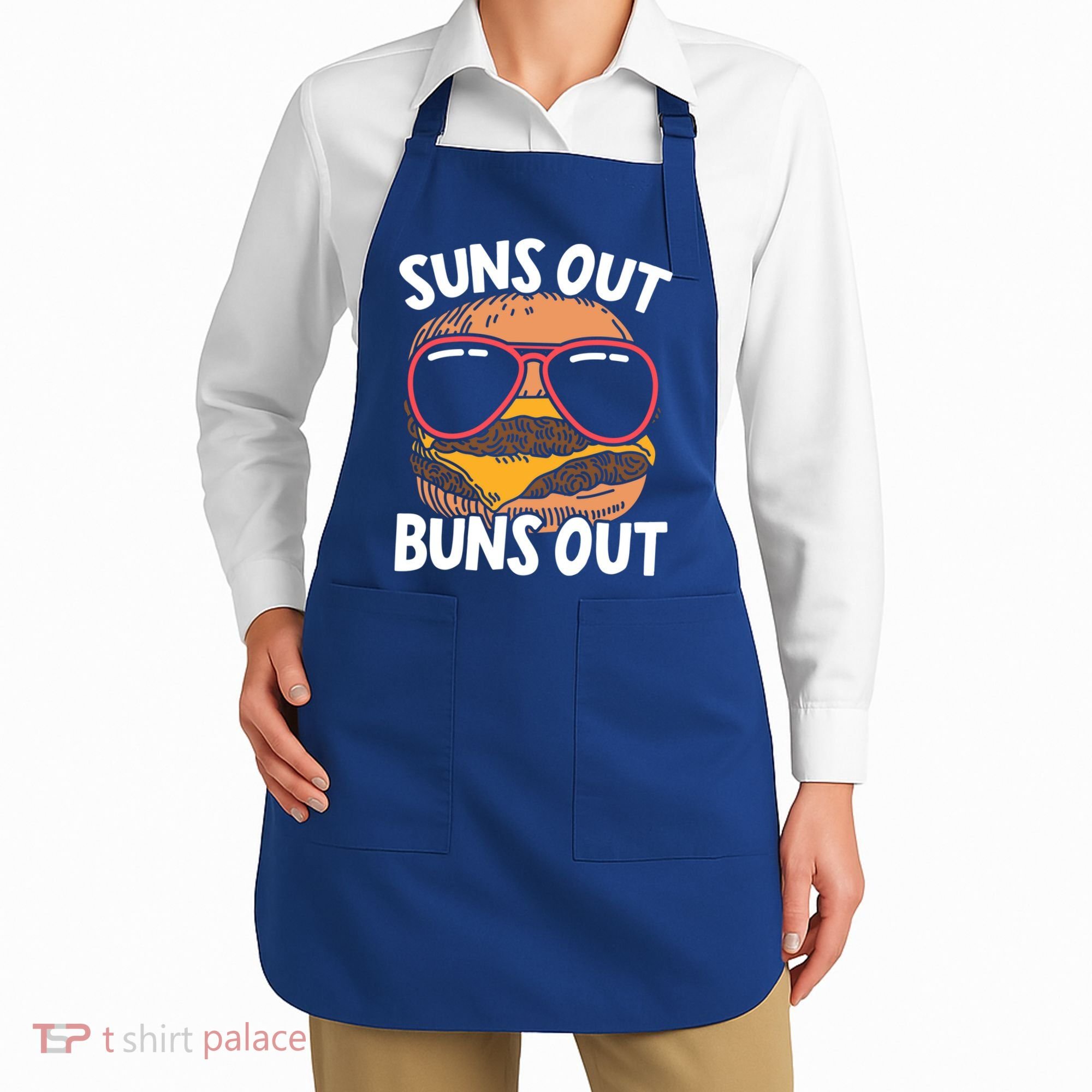 Suns Out Buns Out Burger Hamburger Foodie Buns Cheeseburger Cute Gift Apron