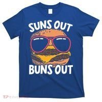 Suns Out Buns Out Burger Hamburger Foodie Buns Cheeseburger Cute Gift T-Shirt thumb 0