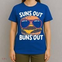 Suns Out Buns Out Burger Hamburger Foodie Buns Cheeseburger Cute Gift T-Shirt thumb 4