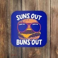 Suns Out Buns Out Burger Hamburger Foodie Buns Cheeseburger Cute Gift Coaster thumb 0