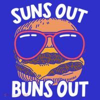 Suns Out Buns Out Burger Hamburger Foodie Buns Cheeseburger Cute Gift Coaster thumb 2