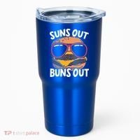 Suns Out Buns Out Burger Hamburger Foodie Buns Cheeseburger Cute Gift Tumbler thumb 0