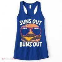Suns Out Buns Out Burger Hamburger Foodie Buns Cheeseburger Cute Gift Women's Tank Top thumb 0