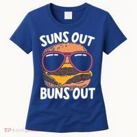 Suns Out Buns Out Burger Hamburger Foodie Buns Cheeseburger Cute Gift Women's T-Shirt thumb 0