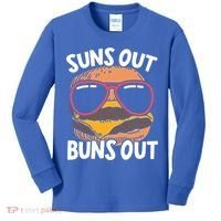 Suns Out Buns Out Burger Hamburger Foodie Buns Cheeseburger Cute Gift Kids Long Sleeve Shirt thumb 0