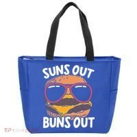 Suns Out Buns Out Burger Hamburger Foodie Buns Cheeseburger Cute Gift Tote Bag thumb 0