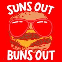 Suns Out Buns Out Burger Hamburger Foodie Buns Cheeseburger Cute Gift Santa Hat thumb 1