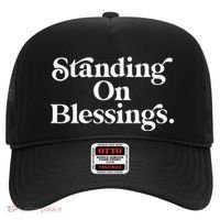 Standing On Blessings Religious Statement Praise God Inspire Hat thumb 0