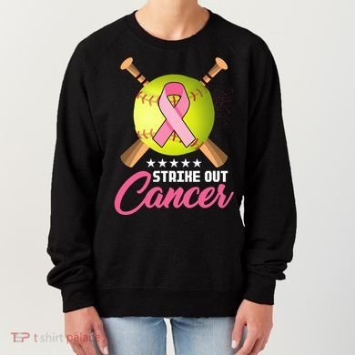 Strike Out Breast Cancer Awareness Baseball Women's Sweatshirt
