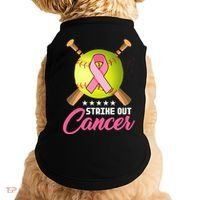 Strike Out Breast Cancer Awareness Baseball Doggie Tank thumb 0