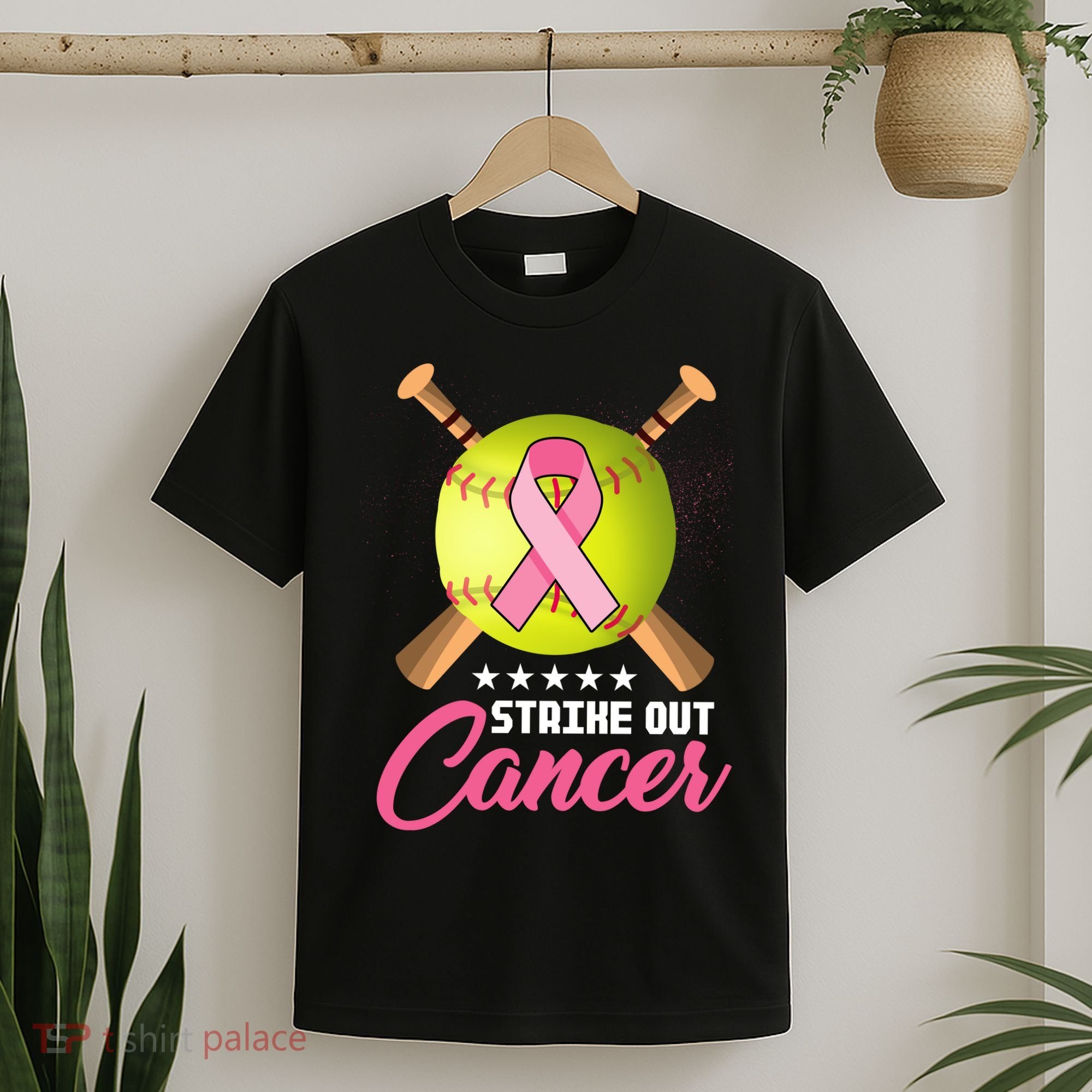 Strike Out Breast Cancer Awareness Baseball T-Shirt