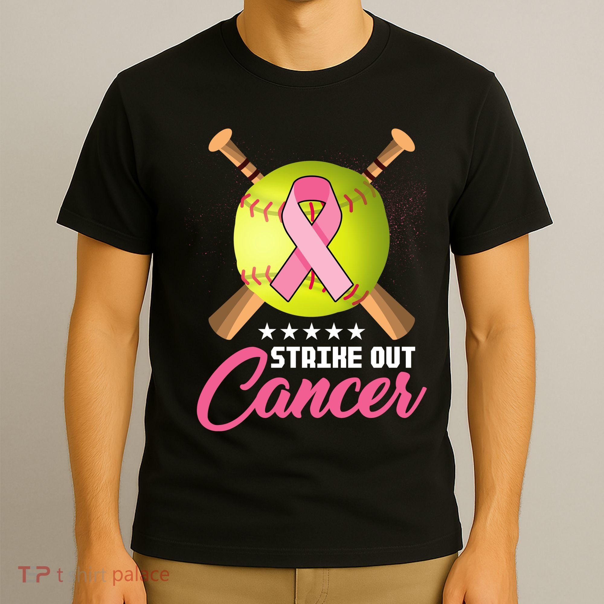 Strike Out Breast Cancer Awareness Baseball T-Shirt