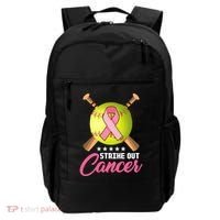Strike Out Breast Cancer Awareness Baseball Backpack thumb 0